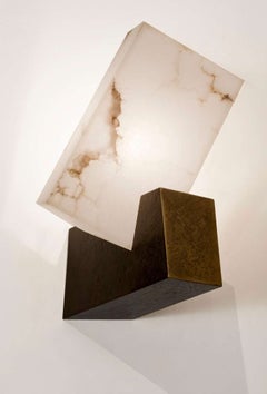 Hervé van der Straeten, "Pirouette" Alabaster Sconce, France, 2012
