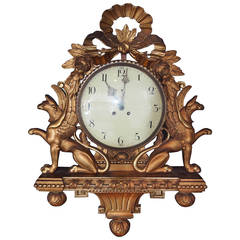 Gustavian Cartel Clock