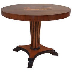 Art Deco Circular Inlaid Table