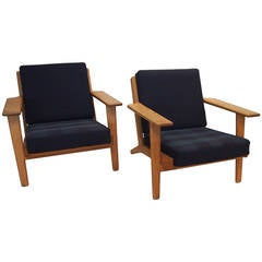 Pair of Hans Wegner Plank Chairs G290