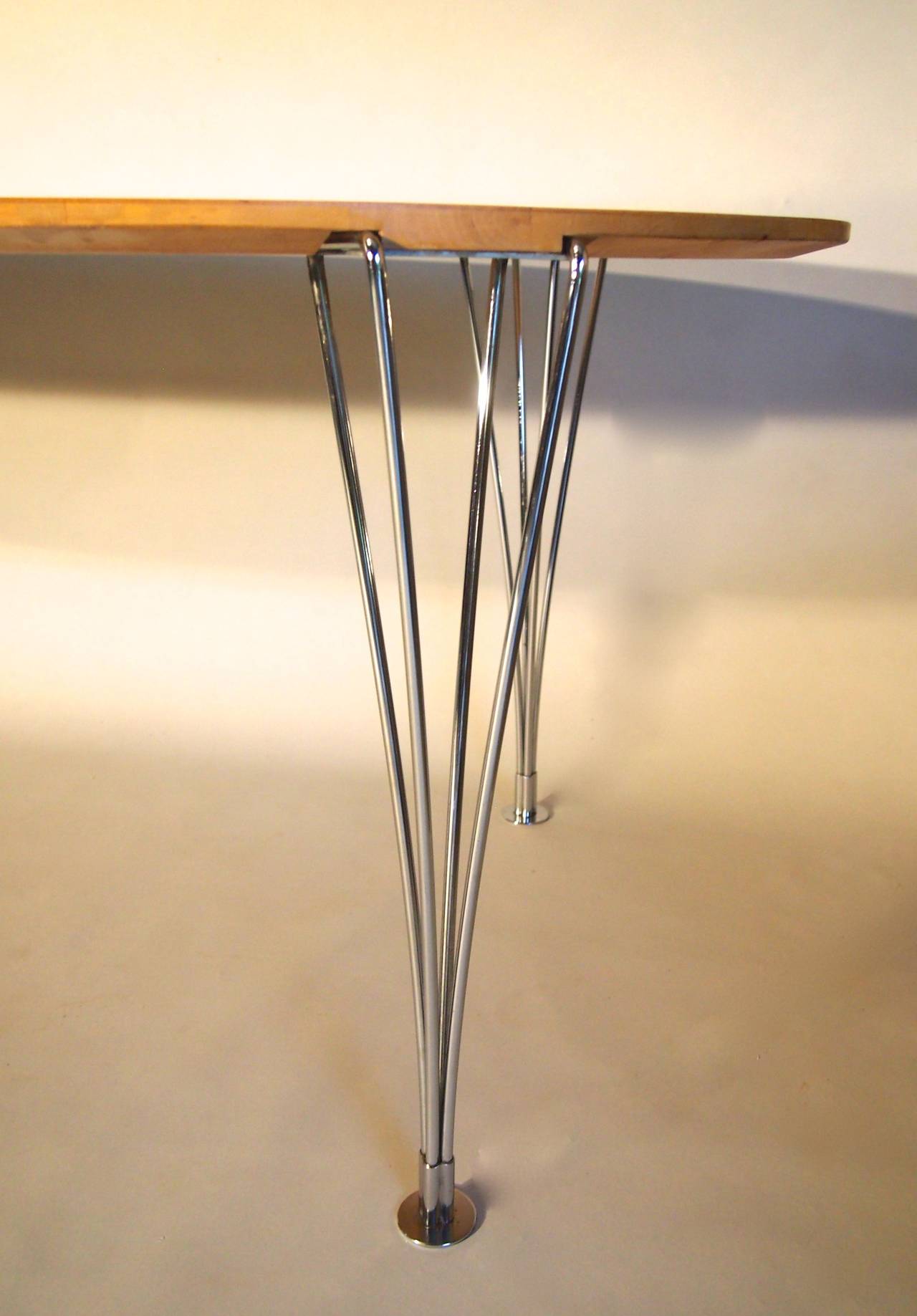 Super Ellipse Table by Bruno Mathsson, Sweden In Excellent Condition In Armadale, Victoria