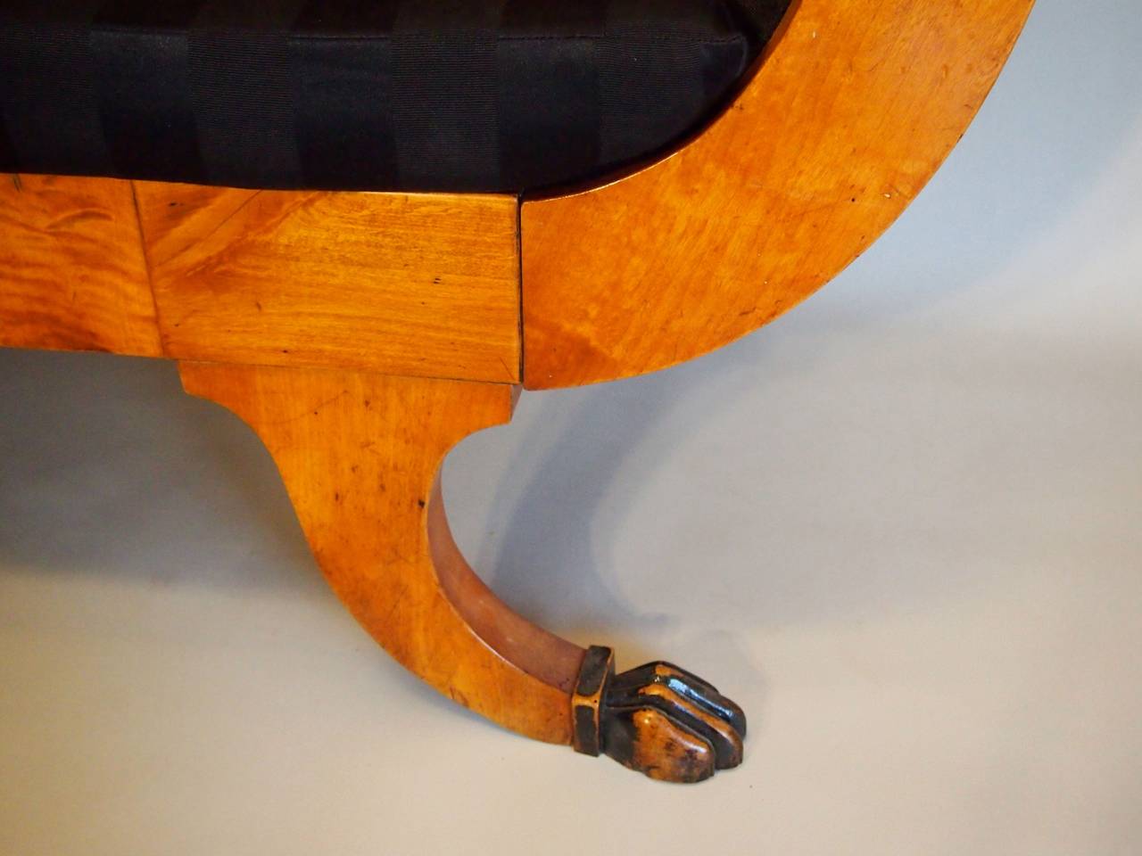 Swedish Flame Birch Biedermeier Sofa 2