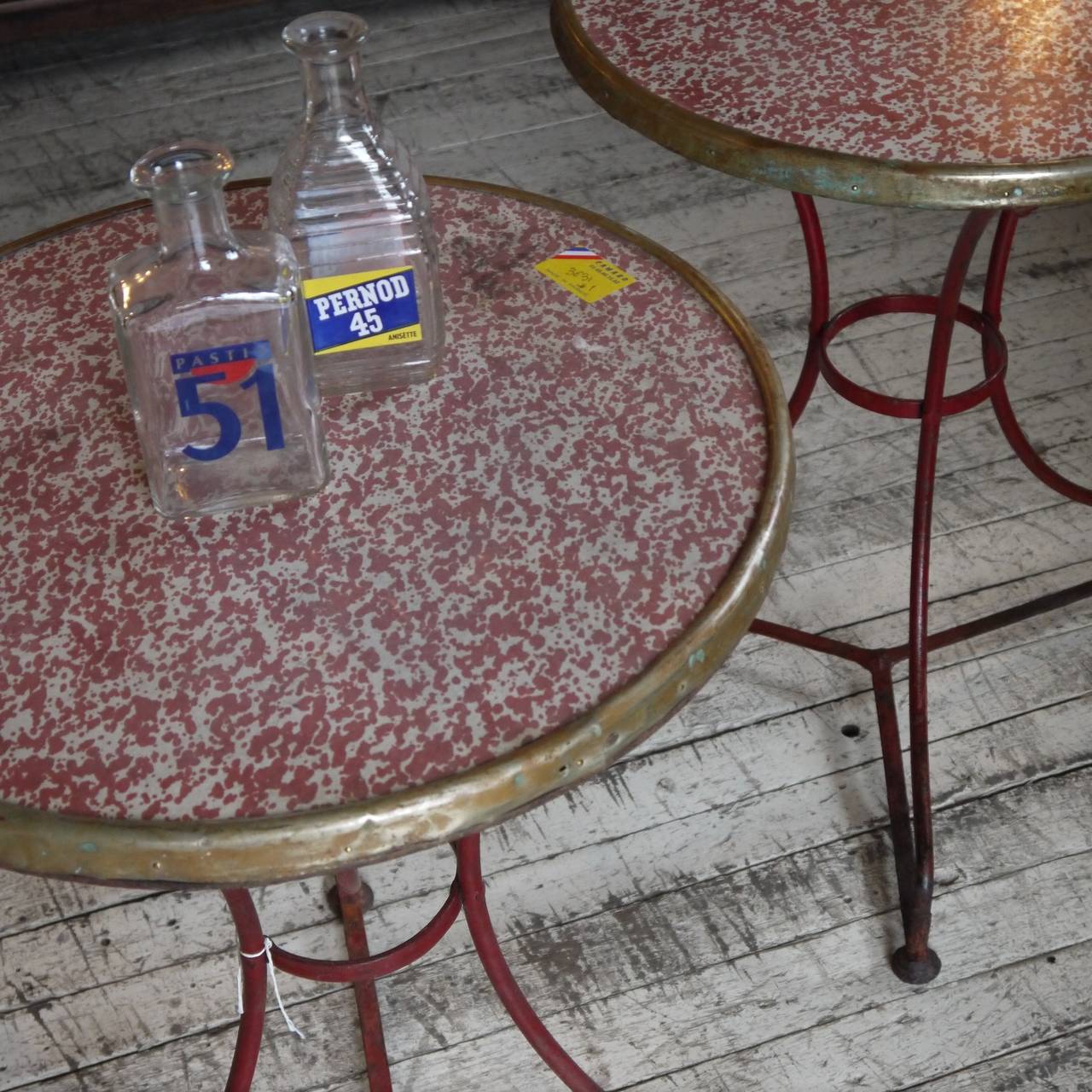 Vintage French Cafe Table For Sale at 1stDibs