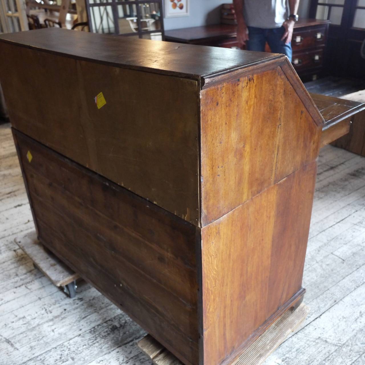 Antique French Oak Secretaire 1