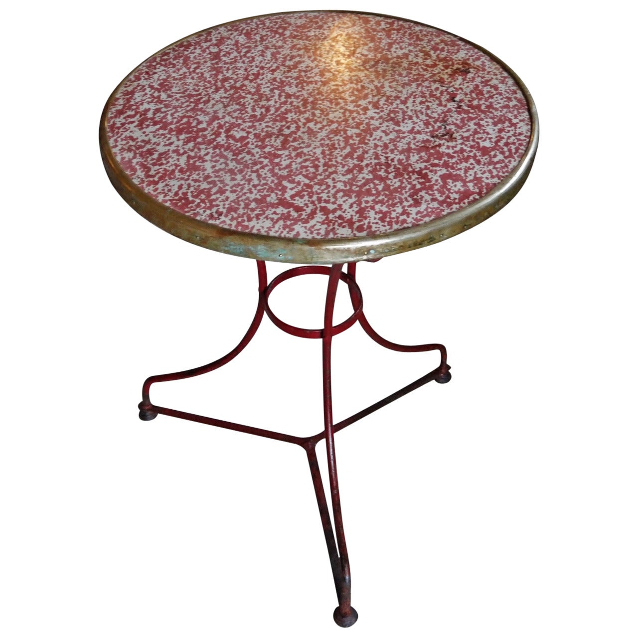 Vintage French Cafe Table For Sale at 1stDibs