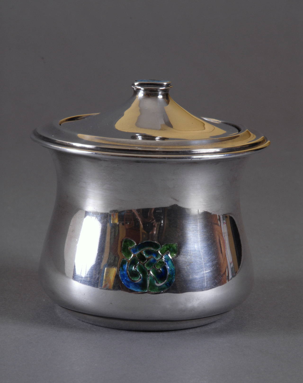 Arts & Crafts Liberty Silver Covered Bowl Designed by Archibald Knox In Excellent Condition For Sale In Pymble, NSW