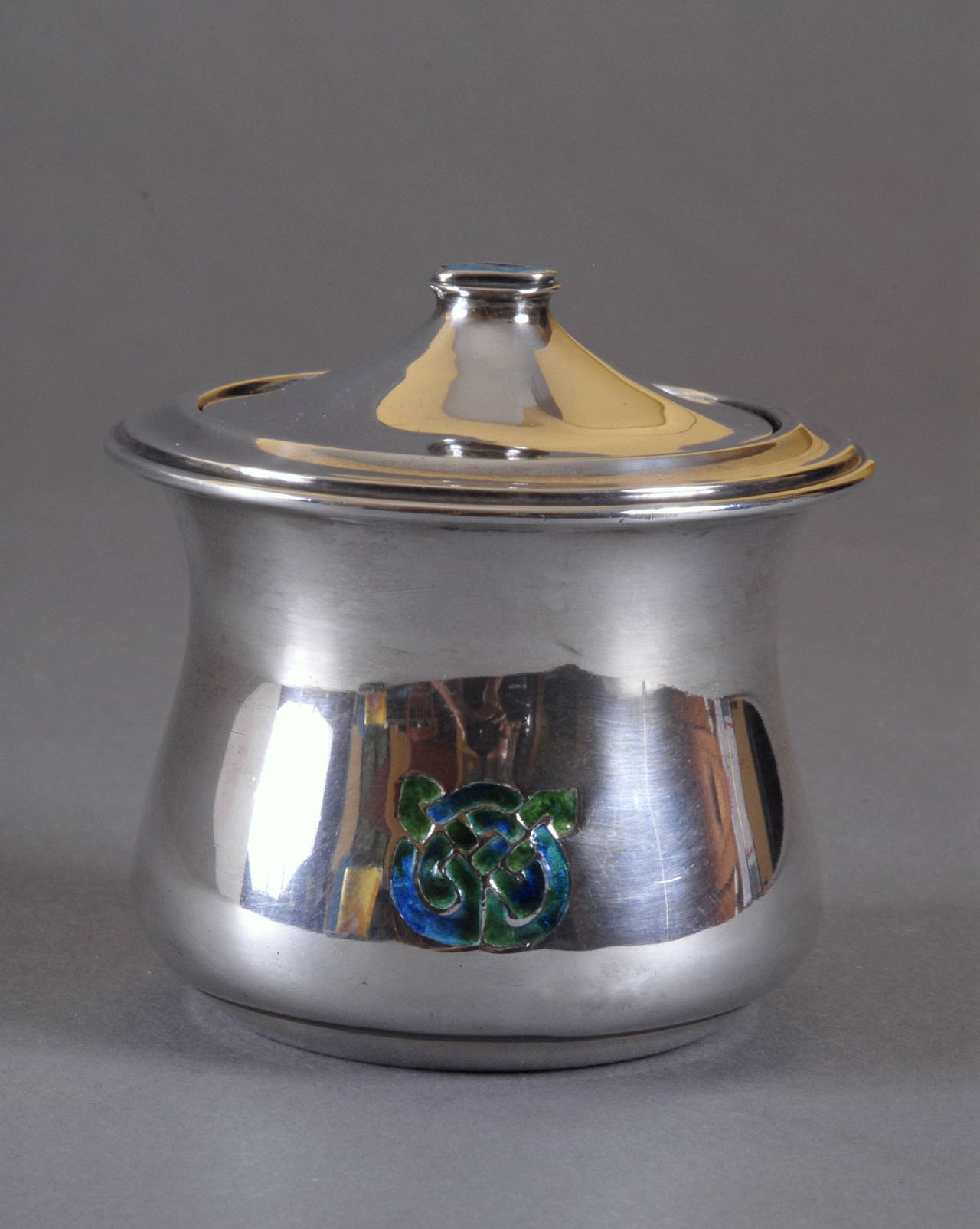 Early 20th Century Arts & Crafts Liberty Silver Covered Bowl Designed by Archibald Knox For Sale