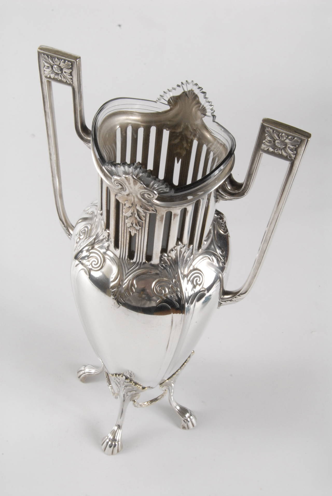 Art Nouveau Early 20th Century WMF Vase, Silver Plated