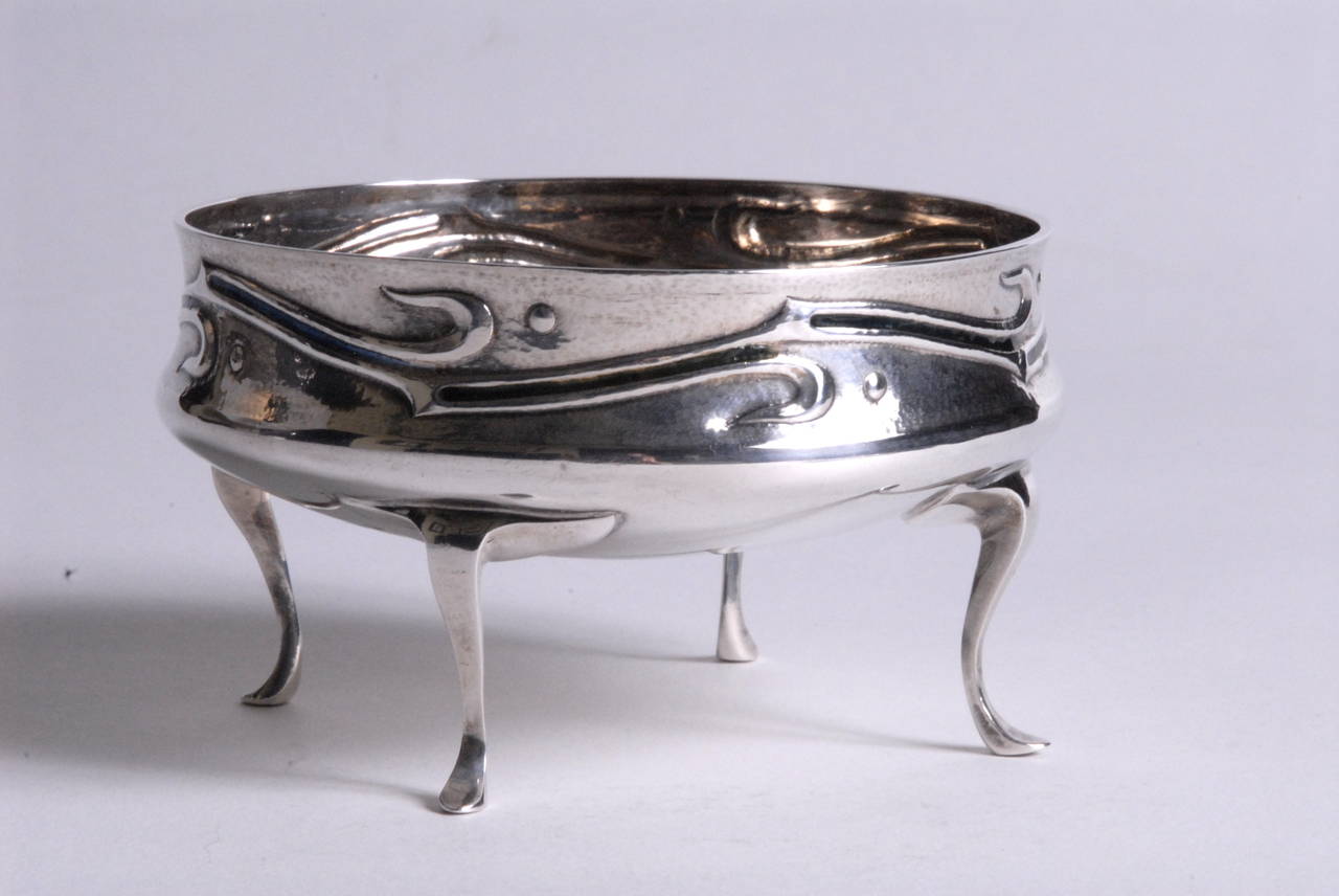 Arts and Crafts Arts & Crafts Liberty Silver Footed Bowl by Archibald Knox