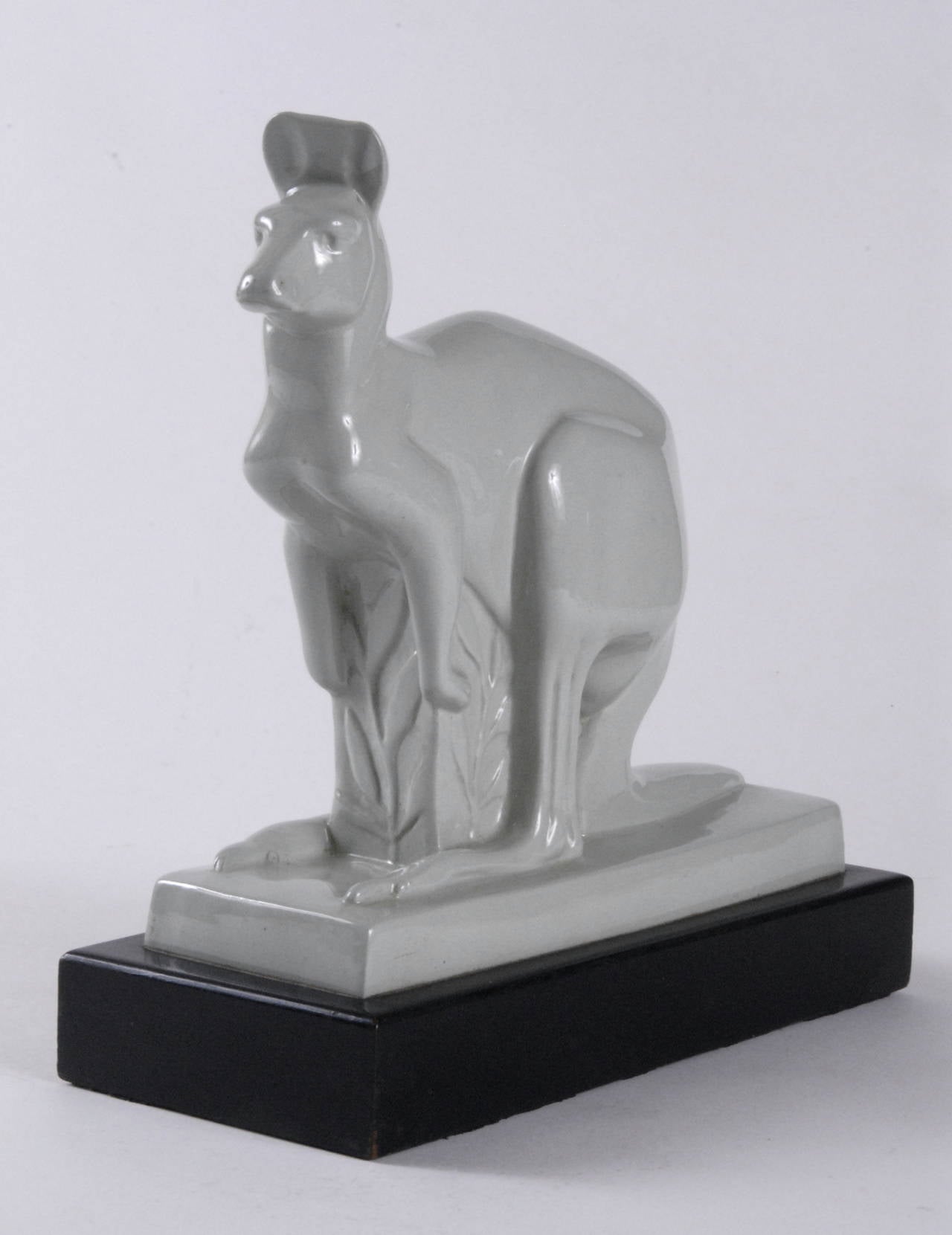 Glazed Wedgwood, 1930s Skeaping Kangaroo For Sale