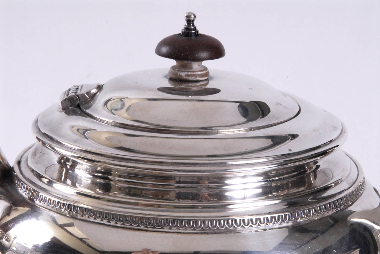 Hand-Crafted Mid-20th Century Silver Tea and Coffee Service by Hardy Bros For Sale