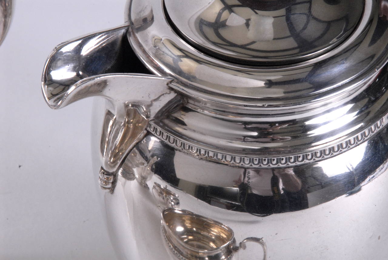 Mid-20th Century Silver Tea and Coffee Service by Hardy Bros In Excellent Condition For Sale In Pymble, NSW
