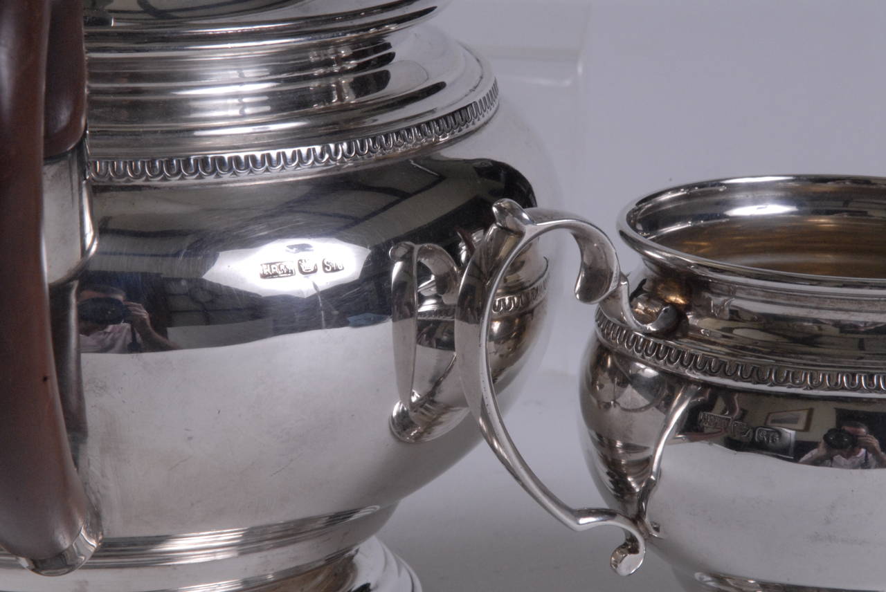 Australian Mid-20th Century Silver Tea and Coffee Service by Hardy Bros For Sale