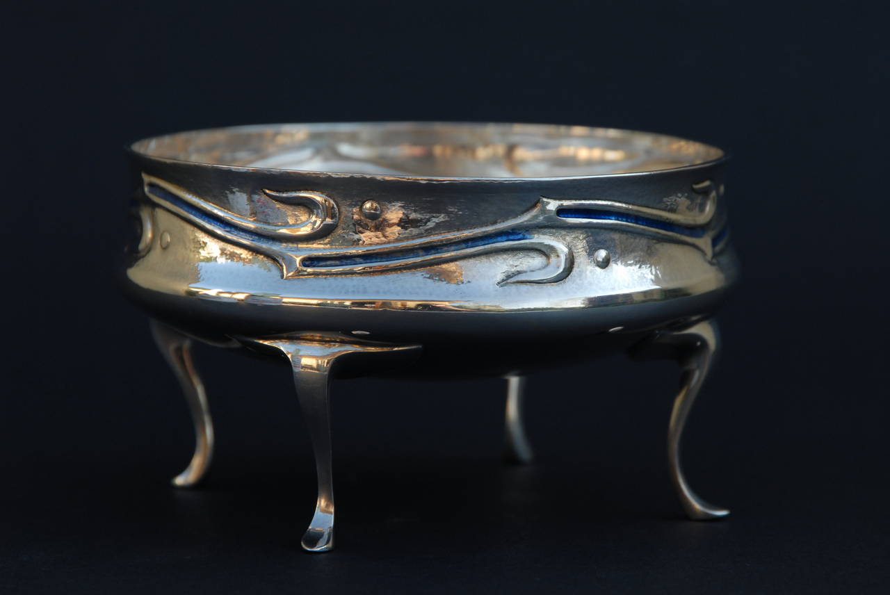 Early 20th Century Arts & Crafts Liberty Silver Footed Bowl by Archibald Knox