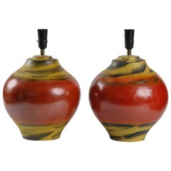 Pair of Alvino Bagni Lamp Bases, Midcentury Italy