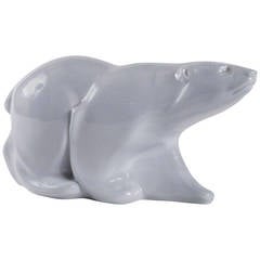 Art Deco Spode 'Onyx' Eisbär aus Keramik