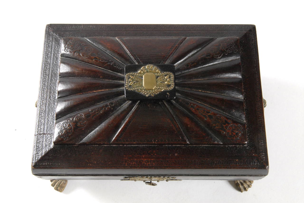George III 19th Century Georgian Sewing Box For Sale