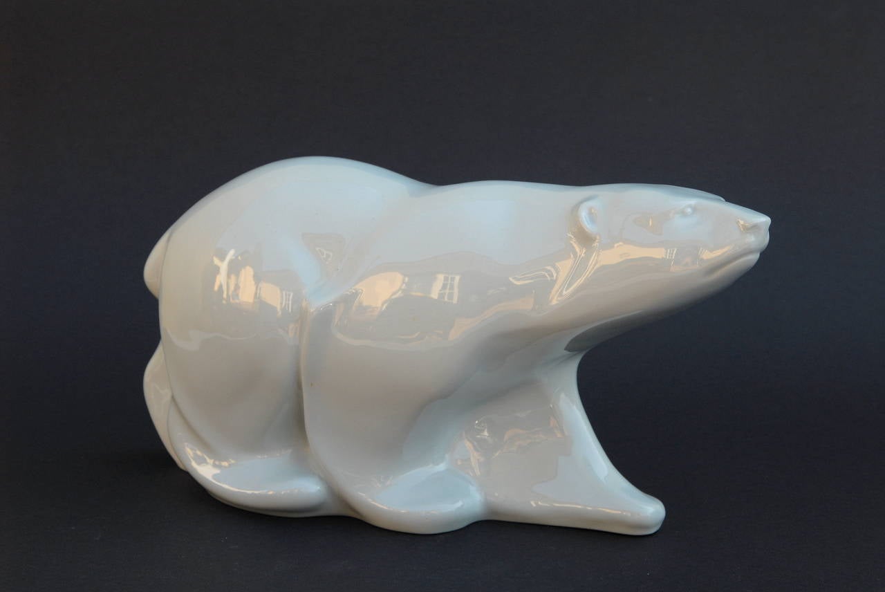 art deco spode onyx ceramic polar bear at 1stdibs art deco spode onyx ceramic polar bear at 1stdibs