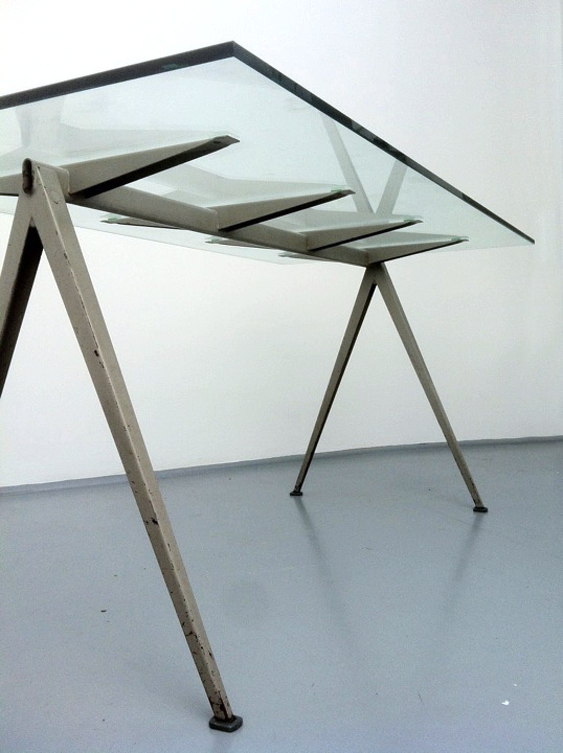 Pyramid Table by Wim Rietveld, 1960s, Netherlands In Fair Condition In London, GB