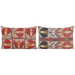 Pair of Yastik Isolabella Ikat Cushions by Rifat Ozbek