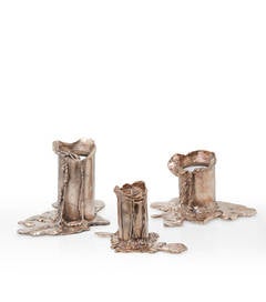 Melted Candle Holders designed by Osanna Visconti