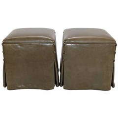 Pair of J. Robert Scott Escargot Ottomans