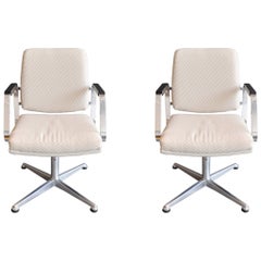 Pair of Vintage Office Swivel Chairs