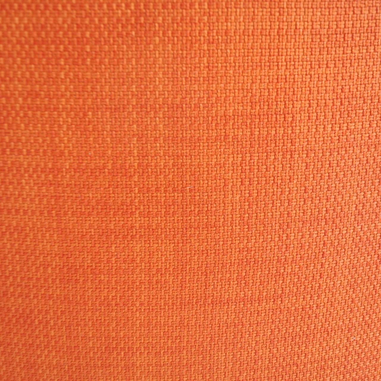 Saarinen Style Orange Linen Desk Chairs 2