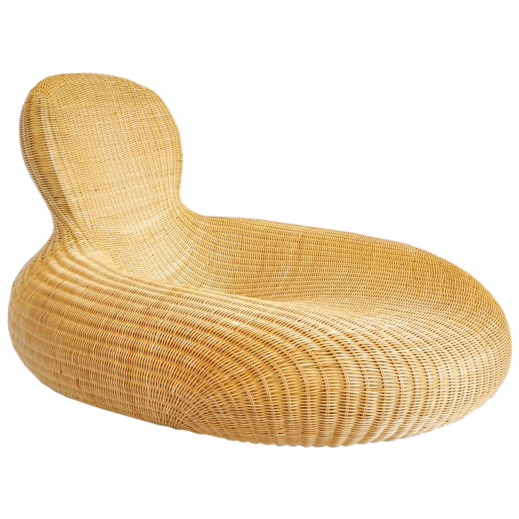 Storvik Rattan Cane Lounge Chair by Carl Öjerstam for Ikea at 1stDibs