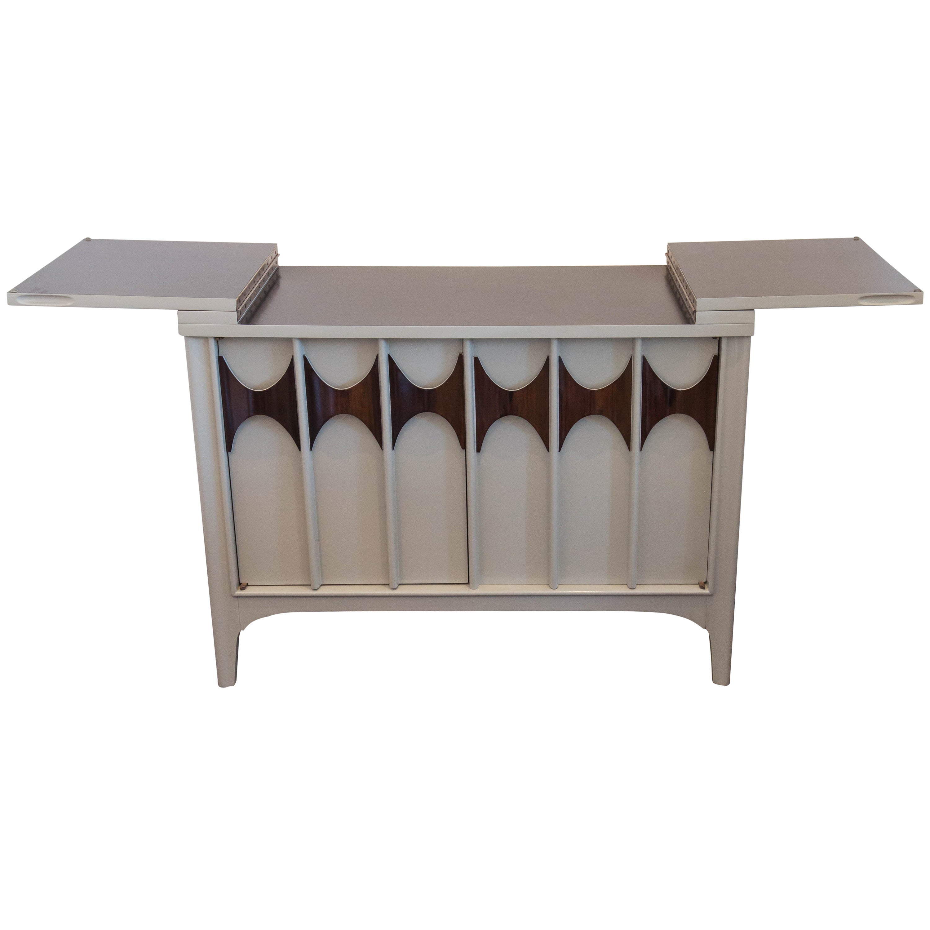 Kent Coffey Perspecta Server or Bar in Grey Lacquer