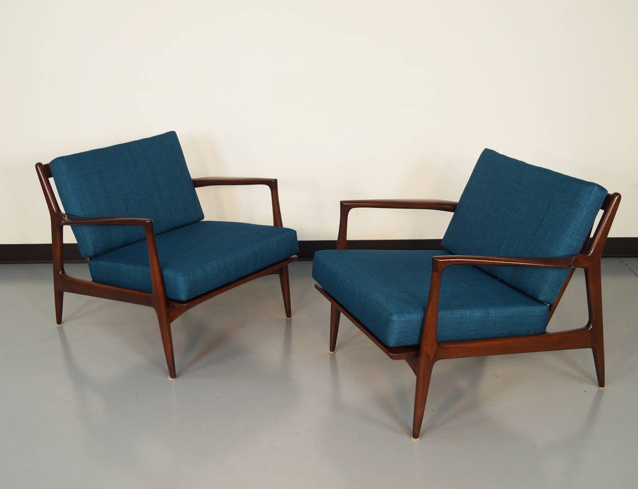Danish Modern Lounge Chairs by Ib Kofod-Larsen 3