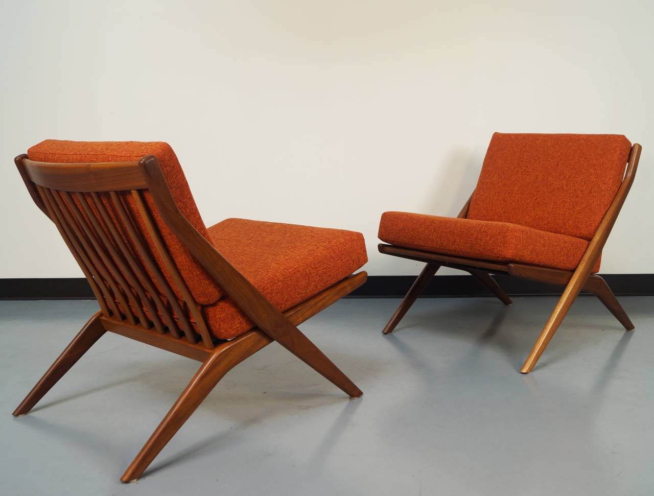 "Scissor" Lounge Chairs by Folke Ohlsson for DUX at 1stDibs dux