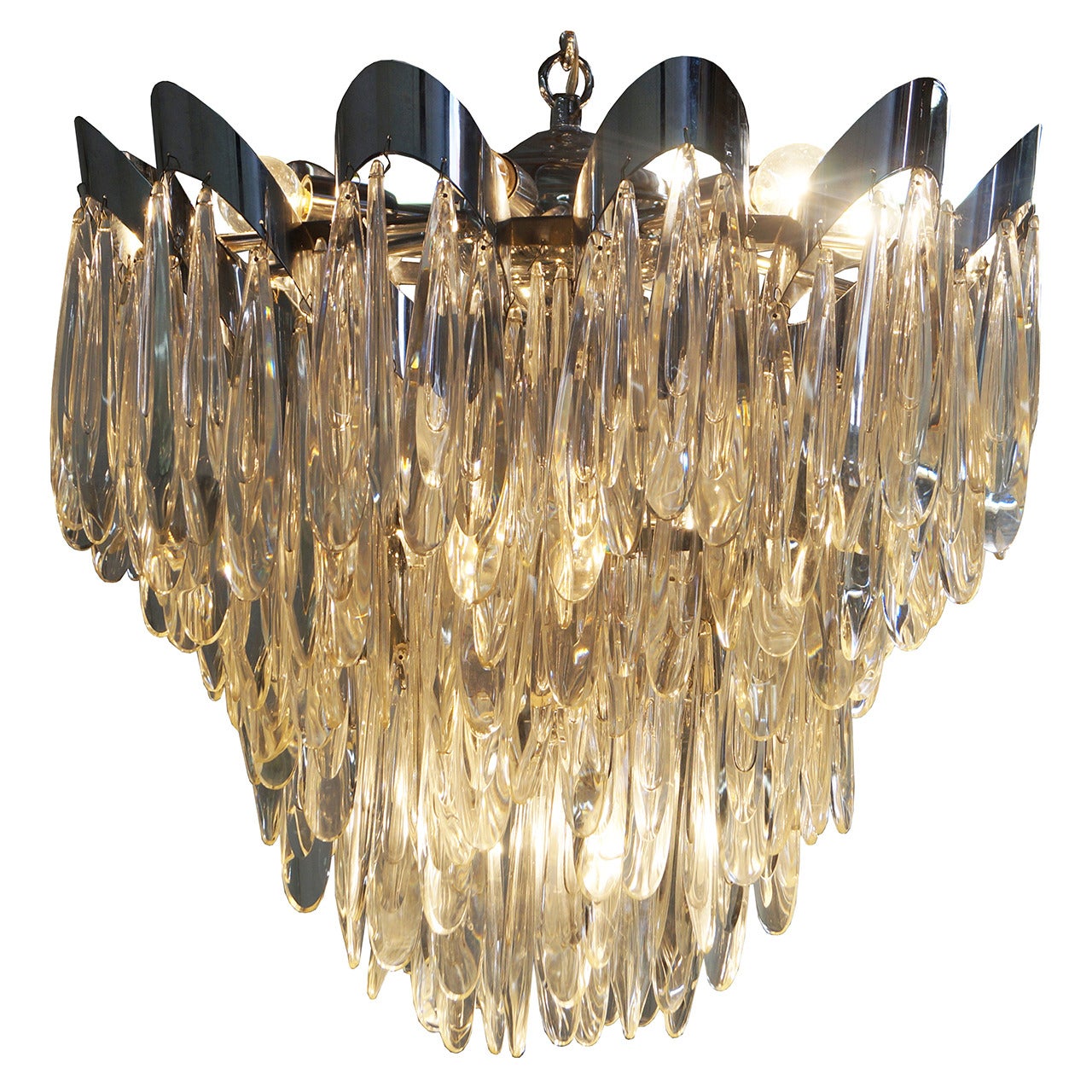 Vintage Crystal "Raindrops" Chandelier