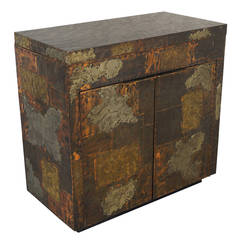 Exceptional Patchwork Flip-Top Bar Cabinet by Paul Evans 8