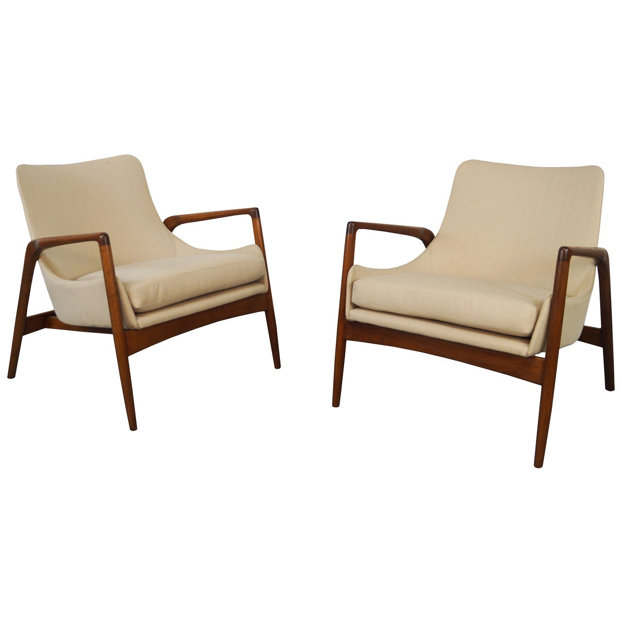 Ib Kofod Larsen Danish Lounge Chairs