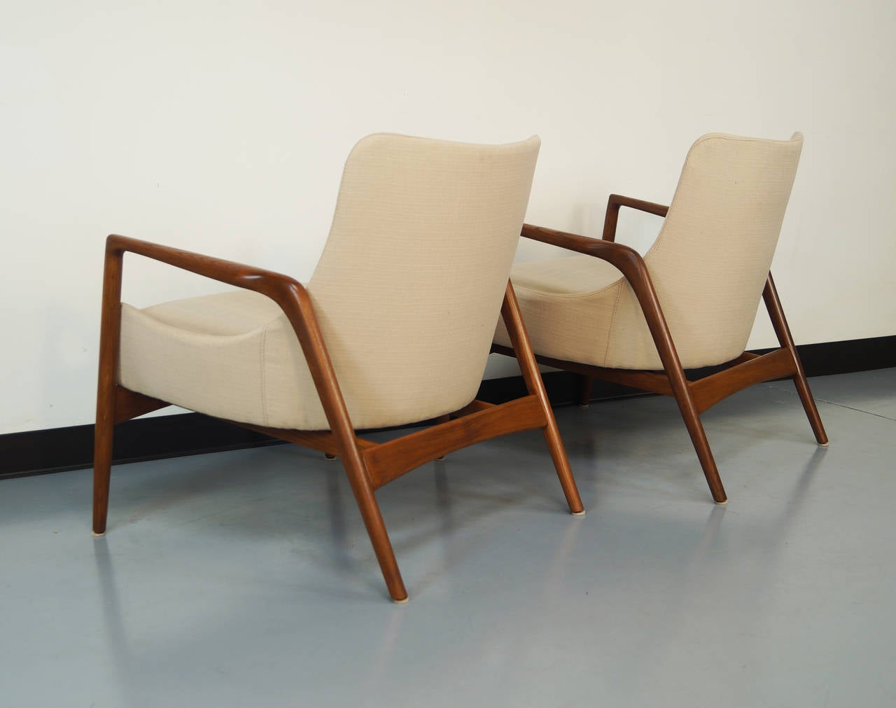 Ib Kofod Larsen Danish Lounge Chairs In Excellent Condition In North Hollywood, CA