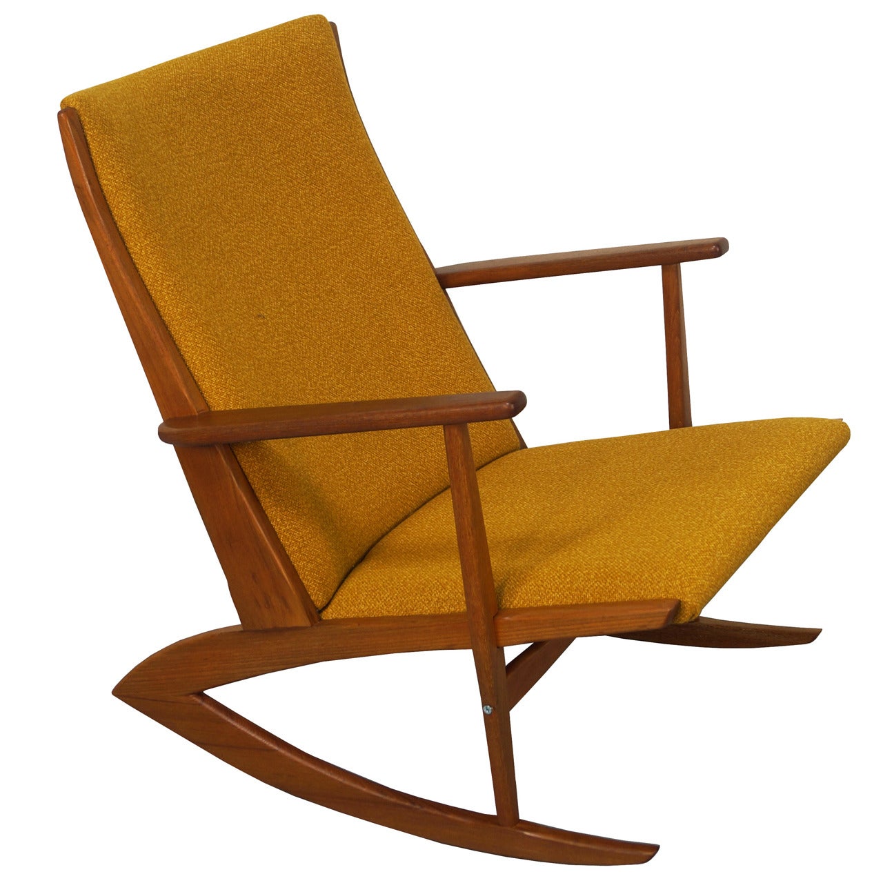 Danish Teak Boomerang Rocking Chair by Georg Jensen