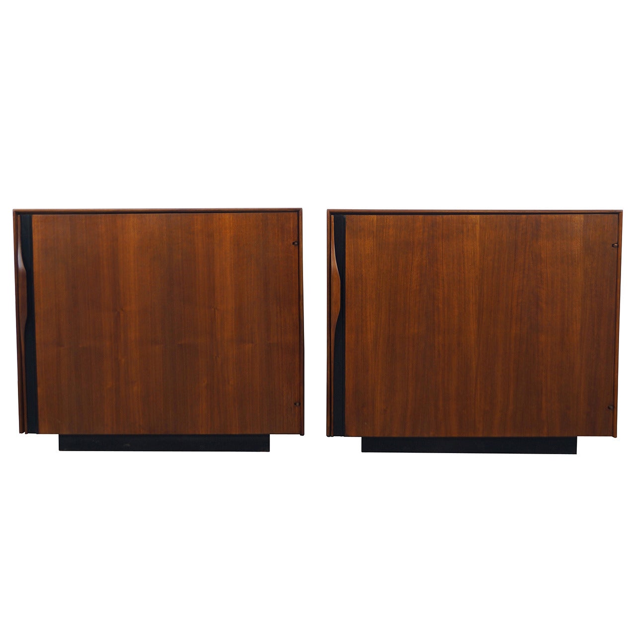 Walnut Nightstands by John Kapel for Glenn of California