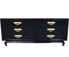 Vintage Polished Lacquer Dresser by American of Martinsville