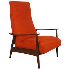 Vintage Reclining Lounge Chair by Milo Baughman