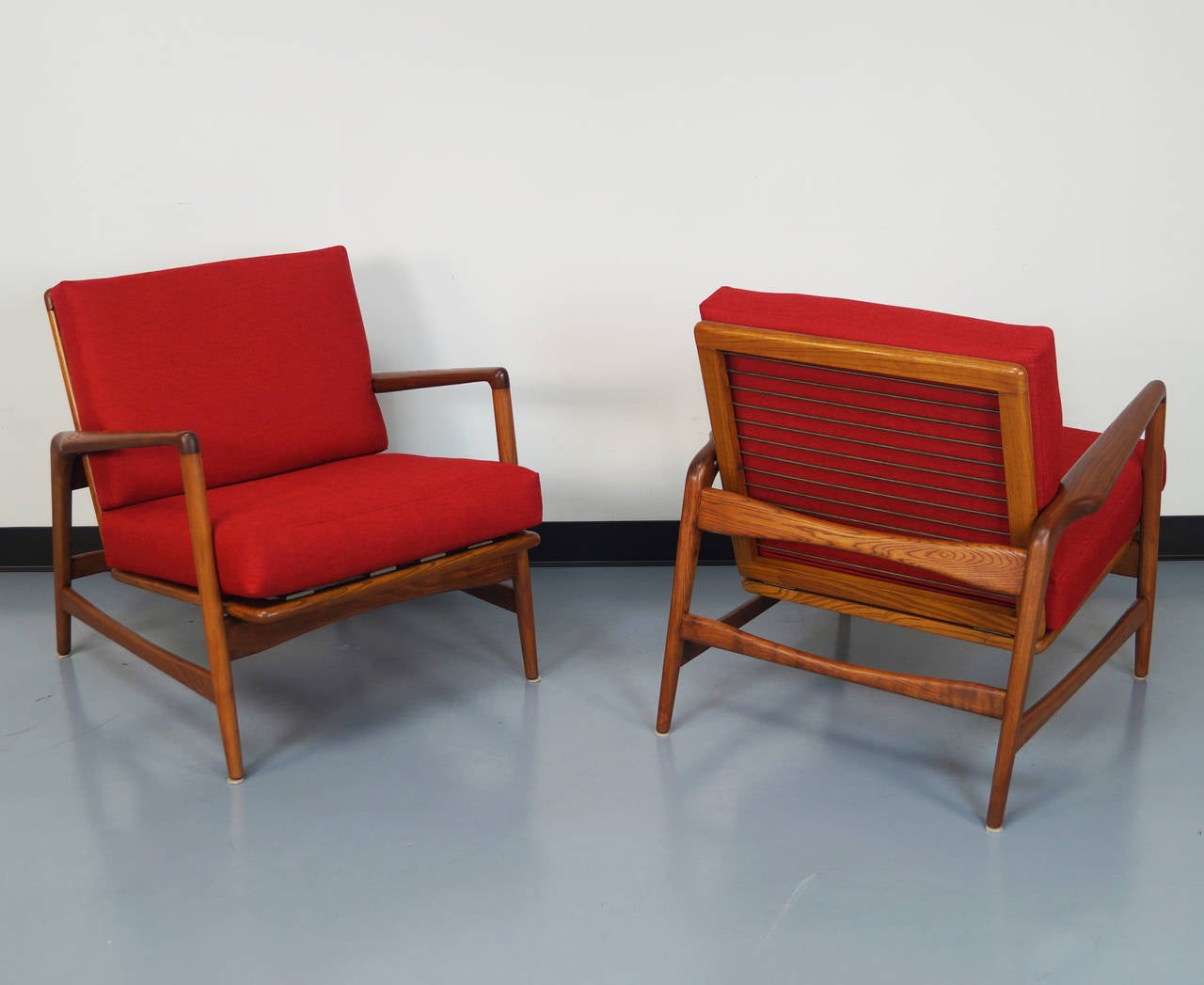 Vintage Reclining Lounge Chairs by Ib Kofod-Larsen 1