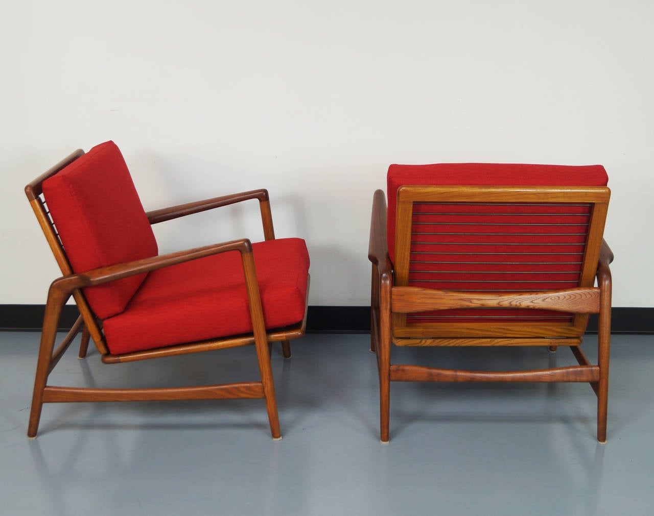 Danish Vintage Reclining Lounge Chairs by Ib Kofod-Larsen