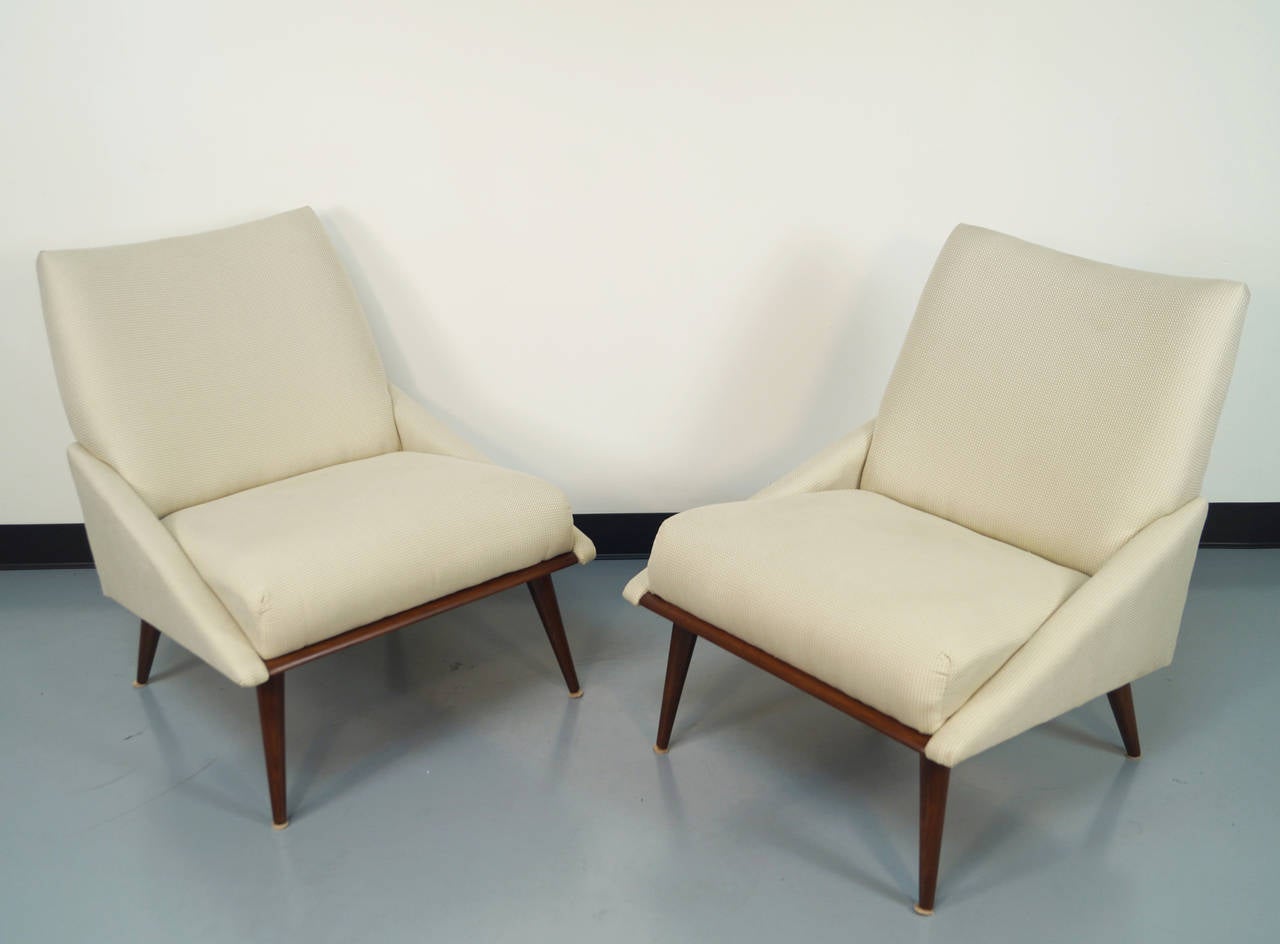 Vintage Slipper Chairs by Kroehler at 1stDibs kroehler slipper chair