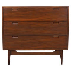 Walnut Chest of Drawers by American of Martinsville Walnut Chest of Drawers by American of Martinsville