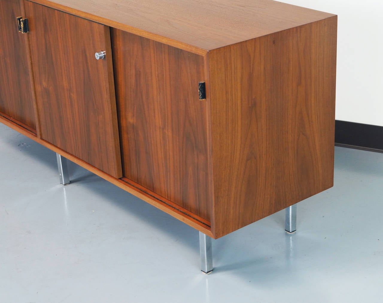 Vintage Walnut Credenza by Florence Knoll 1