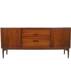 Vintage Walnut Credenza by John Keal for Brown Saltman