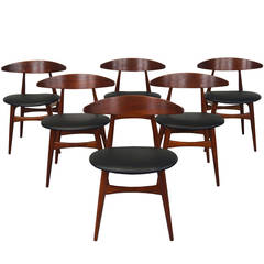 Danish CH-33 Dining Chairs by Hans J. Wegner