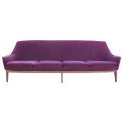 Ample Gorgeous Dux Mid-Century Modern Danish Sofa