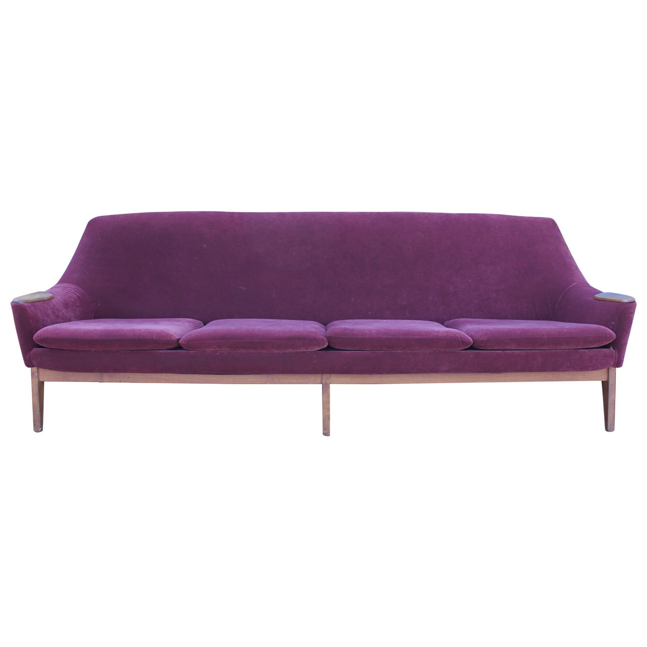 Ample Gorgeous Dux Mid-Century Modern Danish Sofa