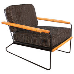 Wroughtan for Ritts Iron and Wood Armchair